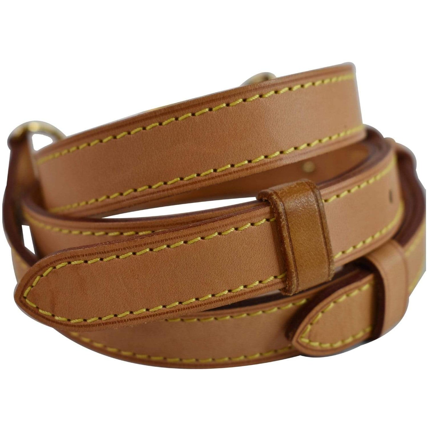 LOUIS VUITTON Adjustable Leather Shoulder Strap Brown