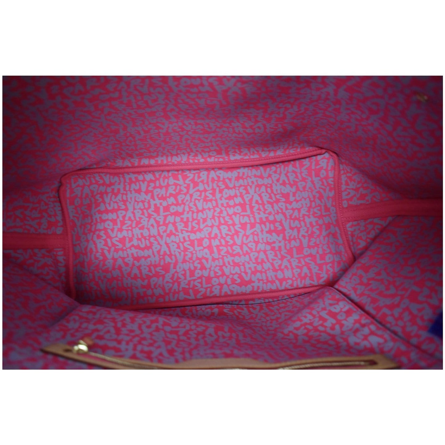 LOUIS VUITTON Neverfull GM Monogram Graffiti Tote Bag Pink
