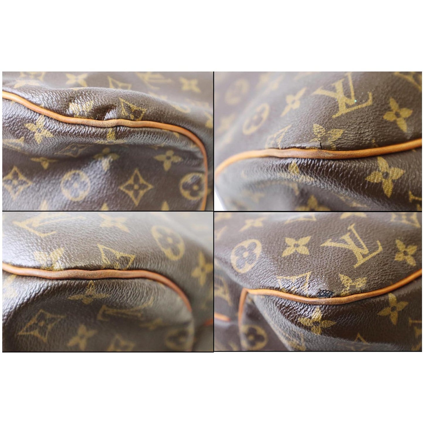LOUIS VUITTON Delightful MM Monogram Canvas Shoulder Bag Brown