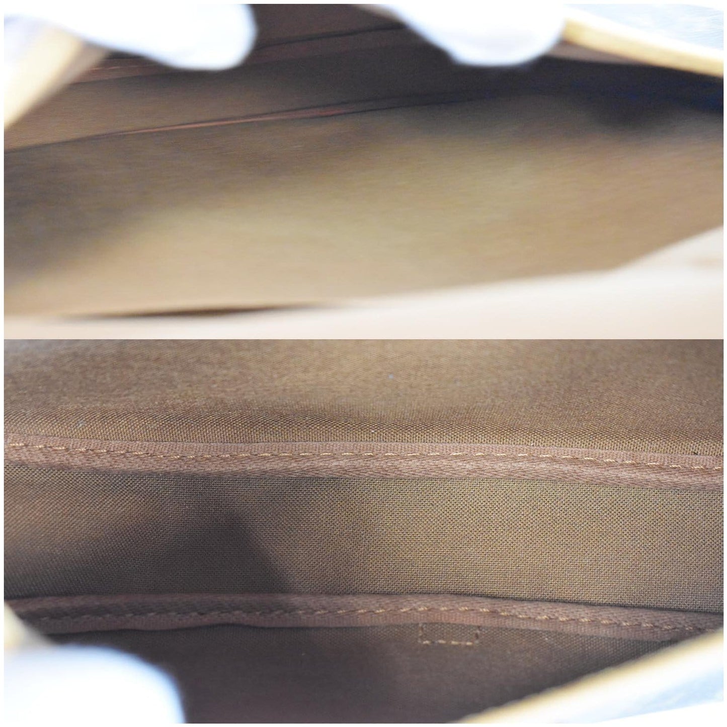 LOUIS VUITTON Saumur 30 Monogram Canvas Shoulder Bag Brown
