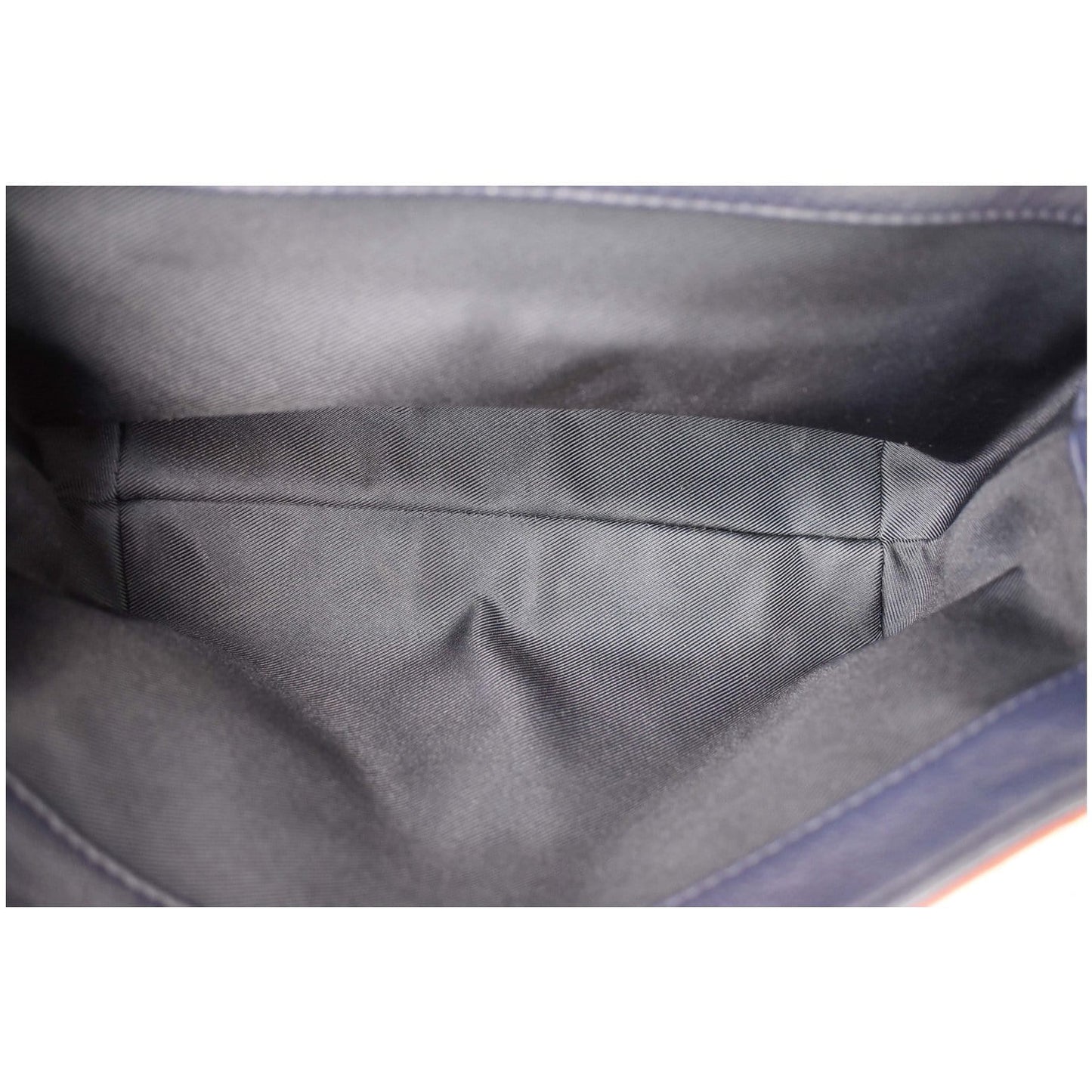 LOUIS VUITTON Lockme II BB Pebbled Leather Shoulder Bag Blue