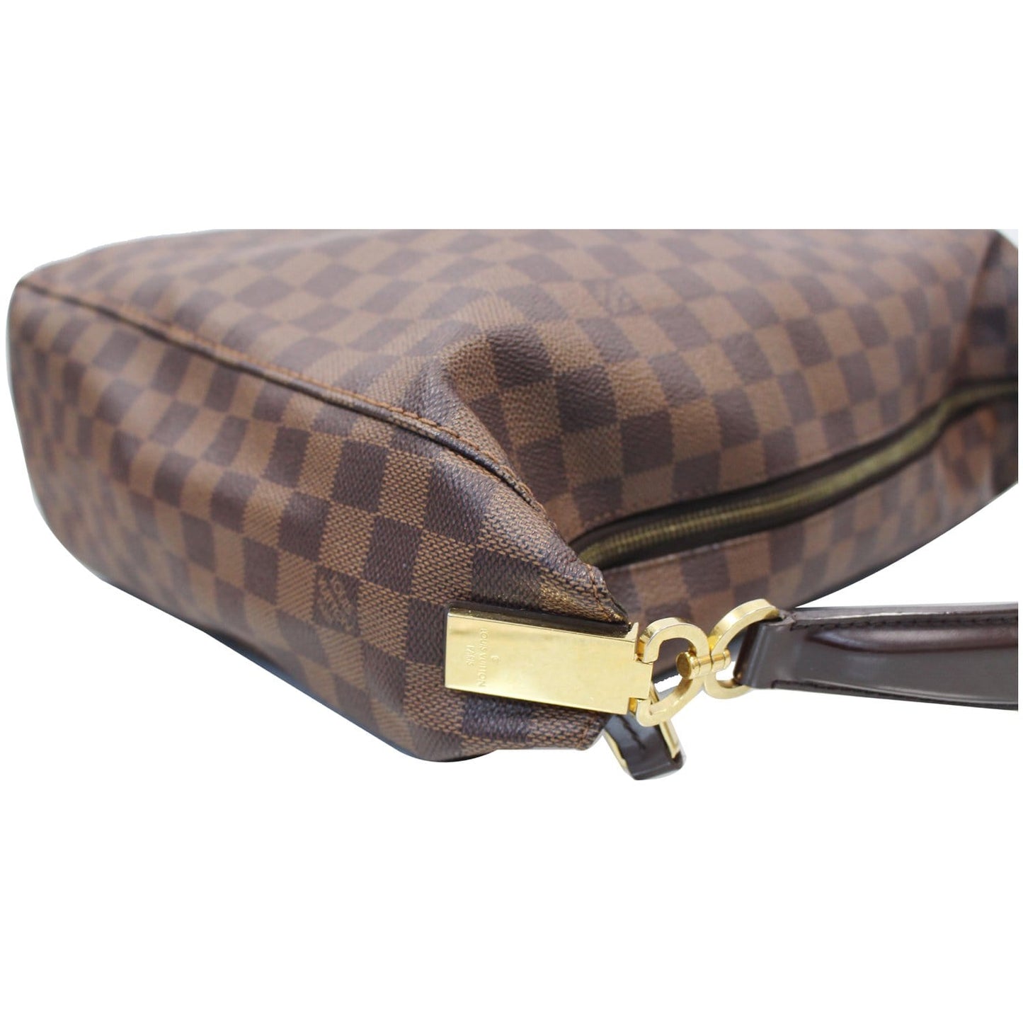 LOUIS VUITTON Portobello GM Damier Ebene Shoulder Bag Brown