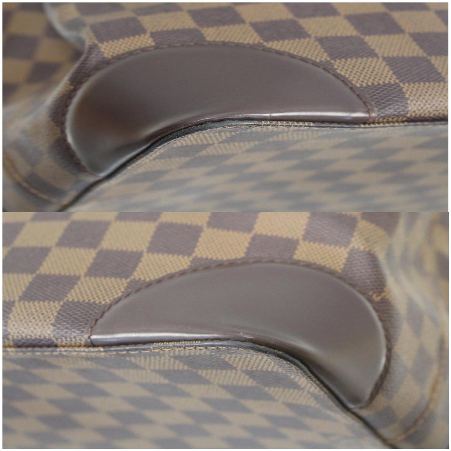 LOUIS VUITTON Hampstead GM Damier Ebene Shoulder Bag Brown