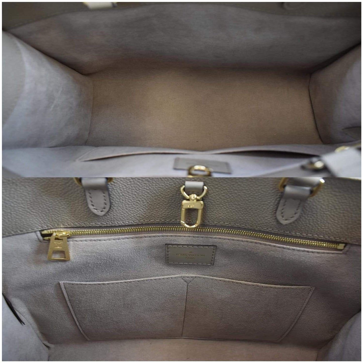 LOUIS VUITTON Onthego MM Monogram Empreinte Shoulder Bag Tourterelle - 15% OFF