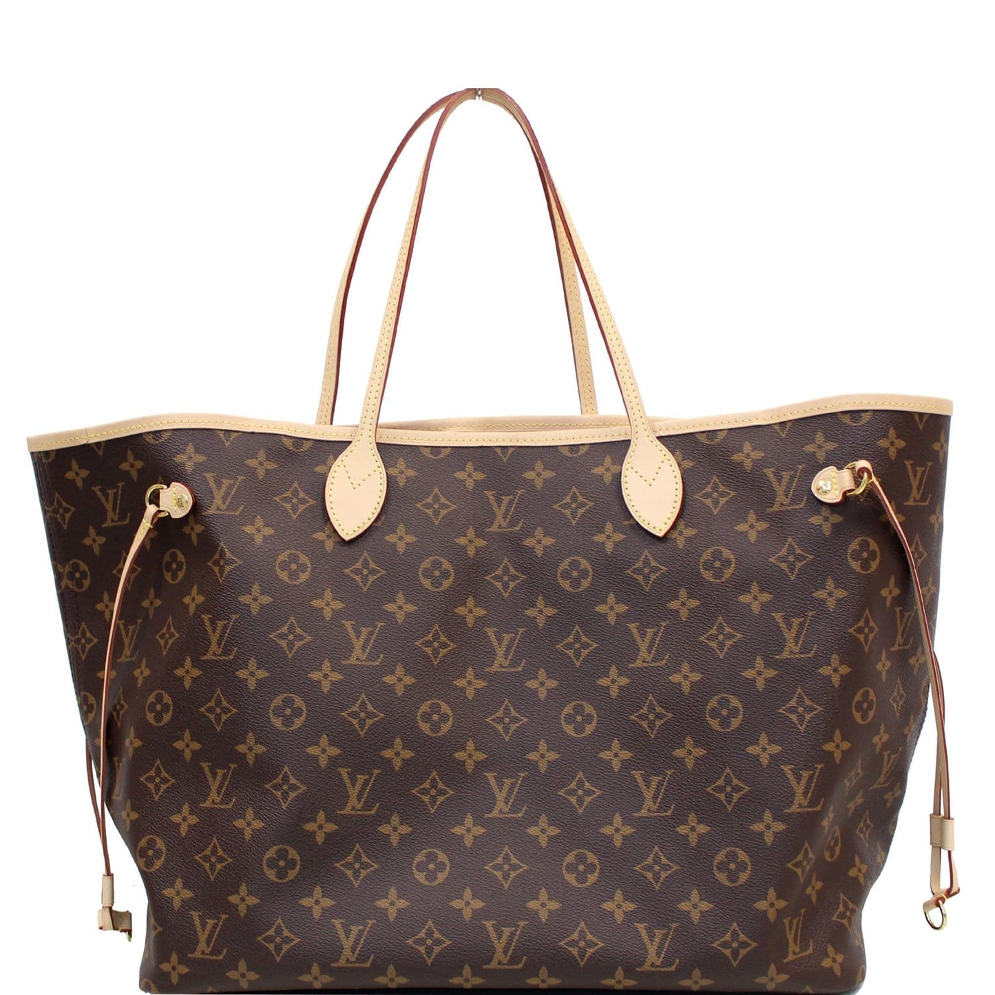 LOUIS VUITTON Neverfull GM Monogram Canvas Tote Shoulder Bag Brown