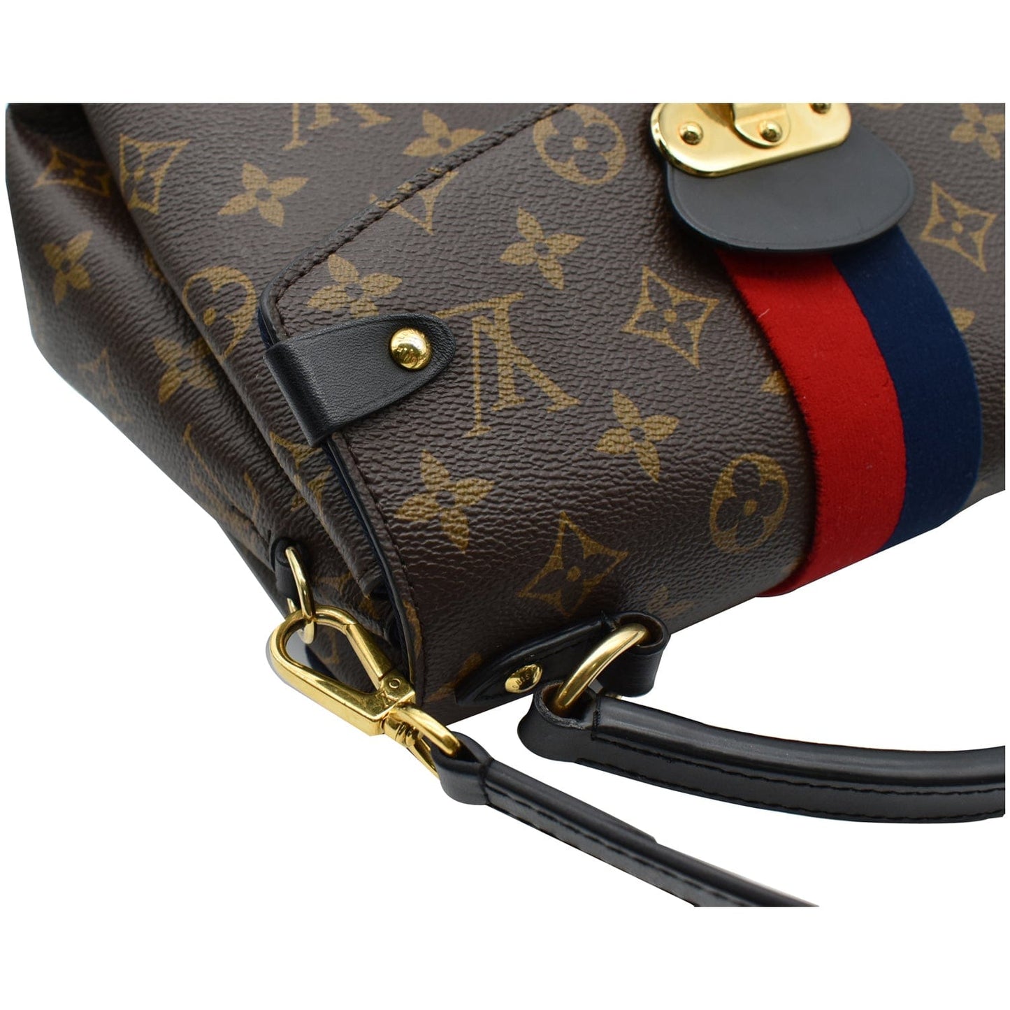 LOUIS VUITTON Georges BB Monogram Canvas Shoulder Bag Brown