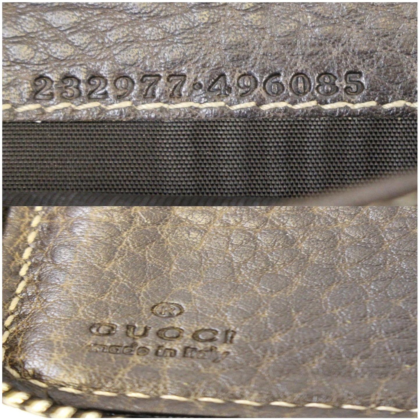 GUCCI Bamboo GG Canvas Zippy Organizer Wallet Beige 232977