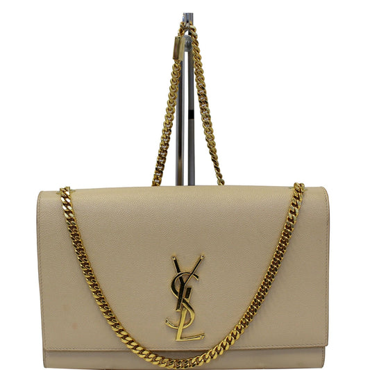 YVES SAINT LAURENT Kate Medium Leather Crossbody Bag Beige