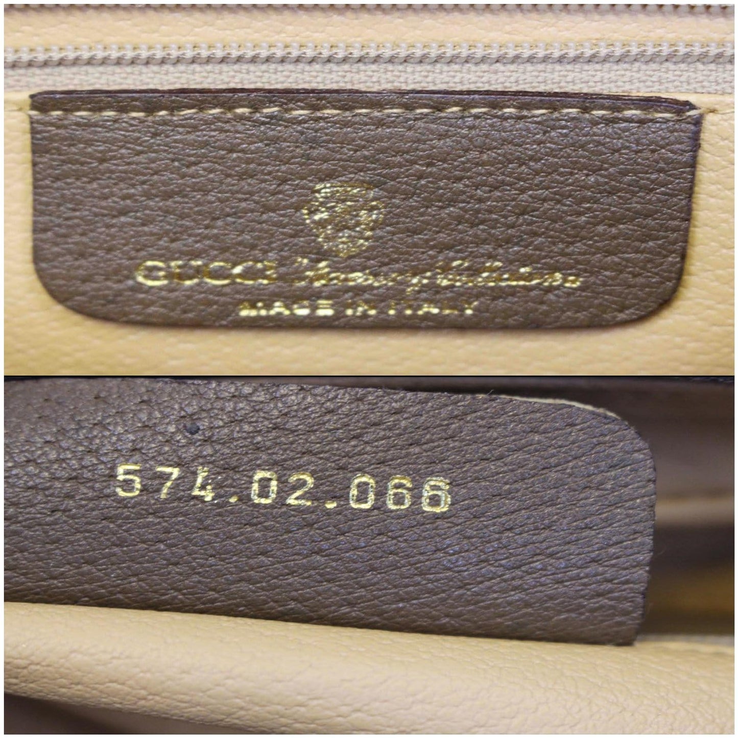 GUCCI GG Canvas Web Crossbody Bag Brown Vintage