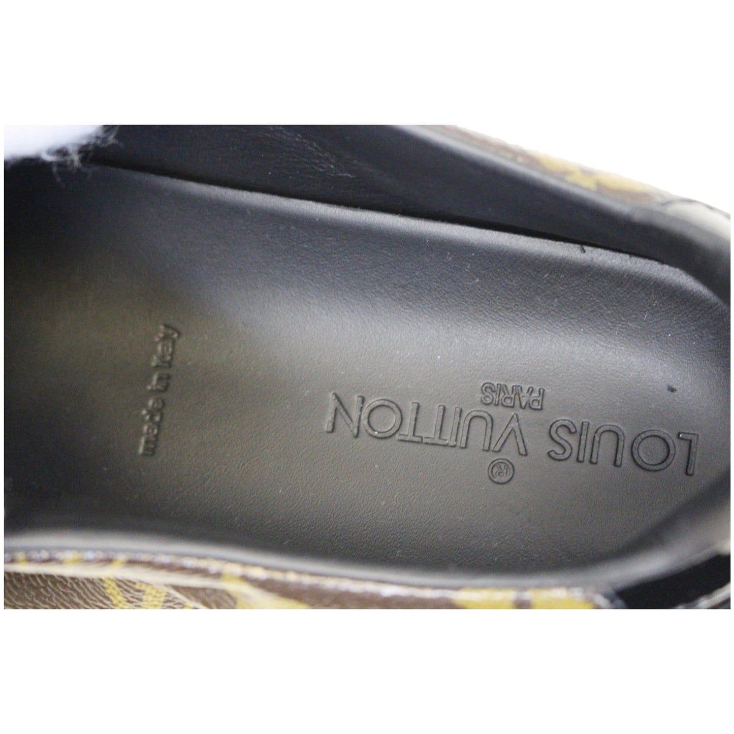 LOUIS VUITTON Frontrow Monogram Canvas/Leather Sneakers Brown