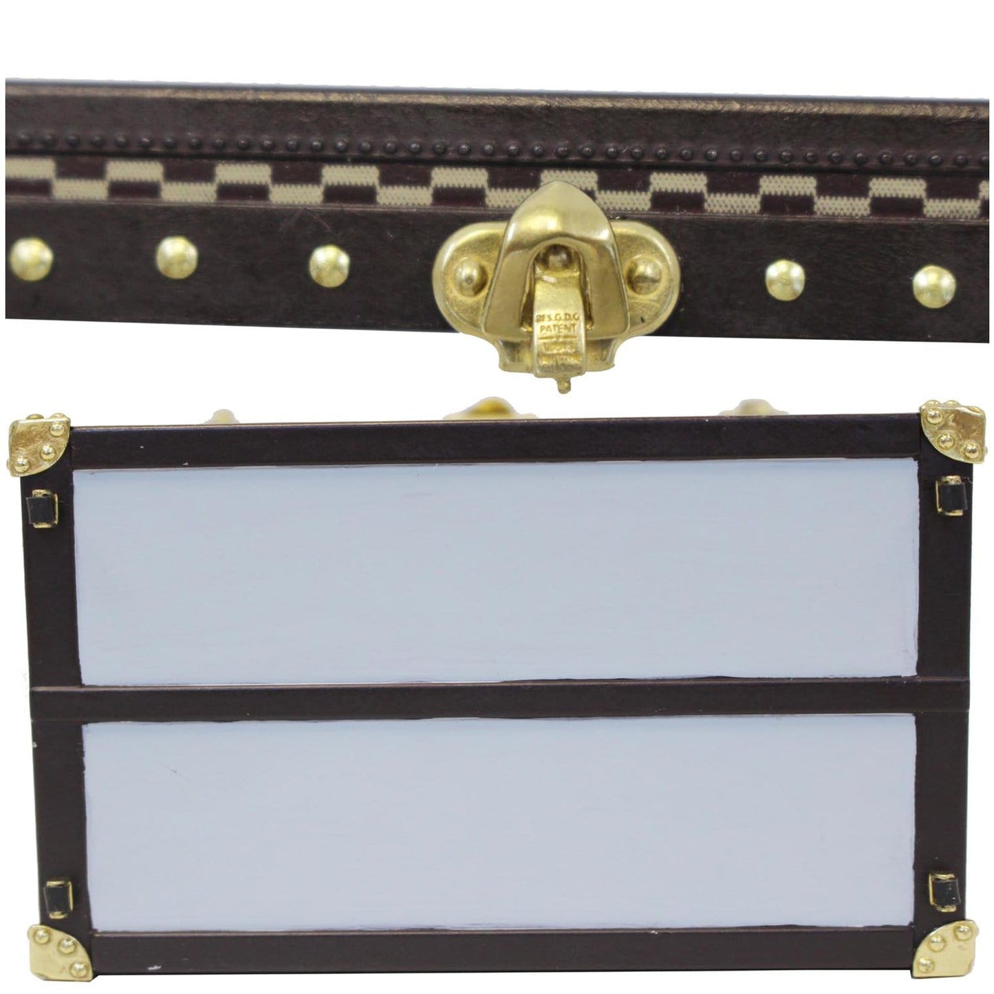LOUIS VUITTON Mini Malle Chapeaux Damier Jewelry Box