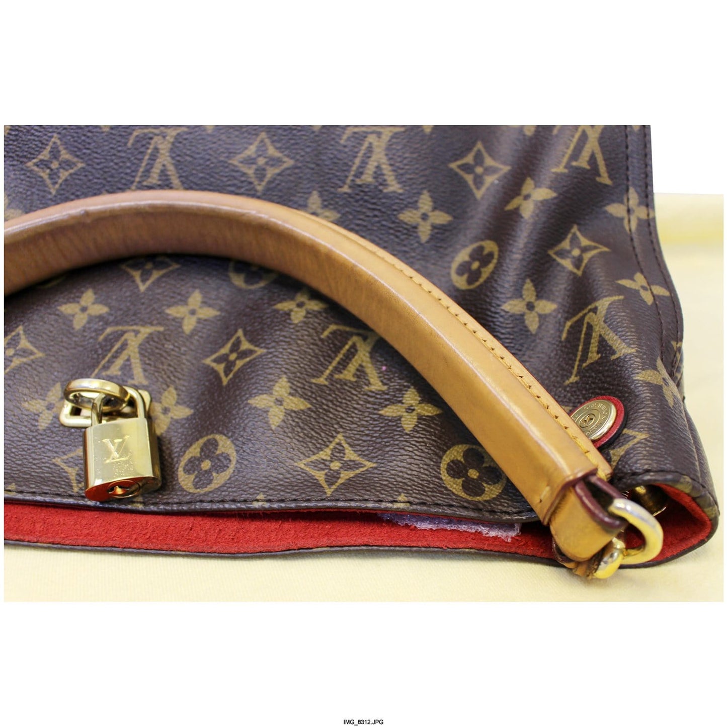 LOUIS VUITTON Gaia Monogram Canvas Shoulder Handbag