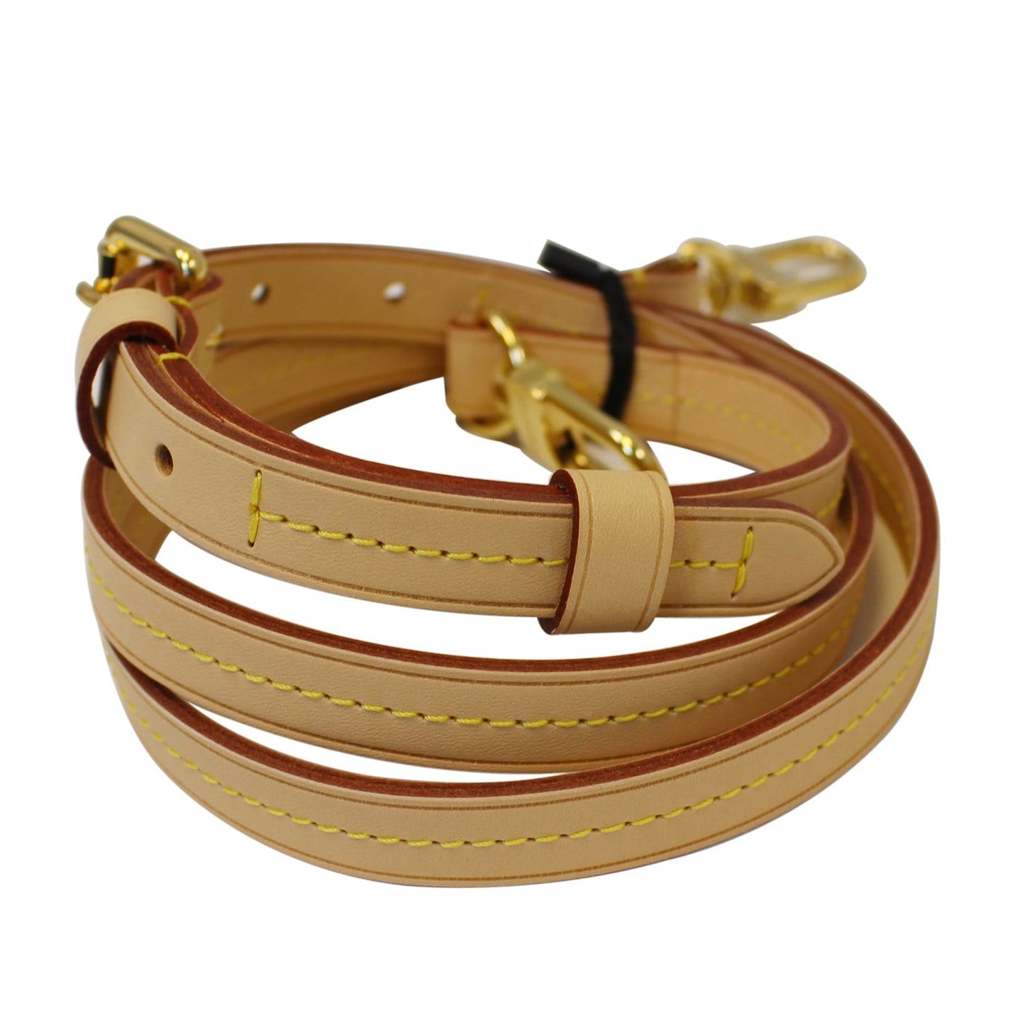 LOUIS VUITTON Leather Shoulder Strap Beige