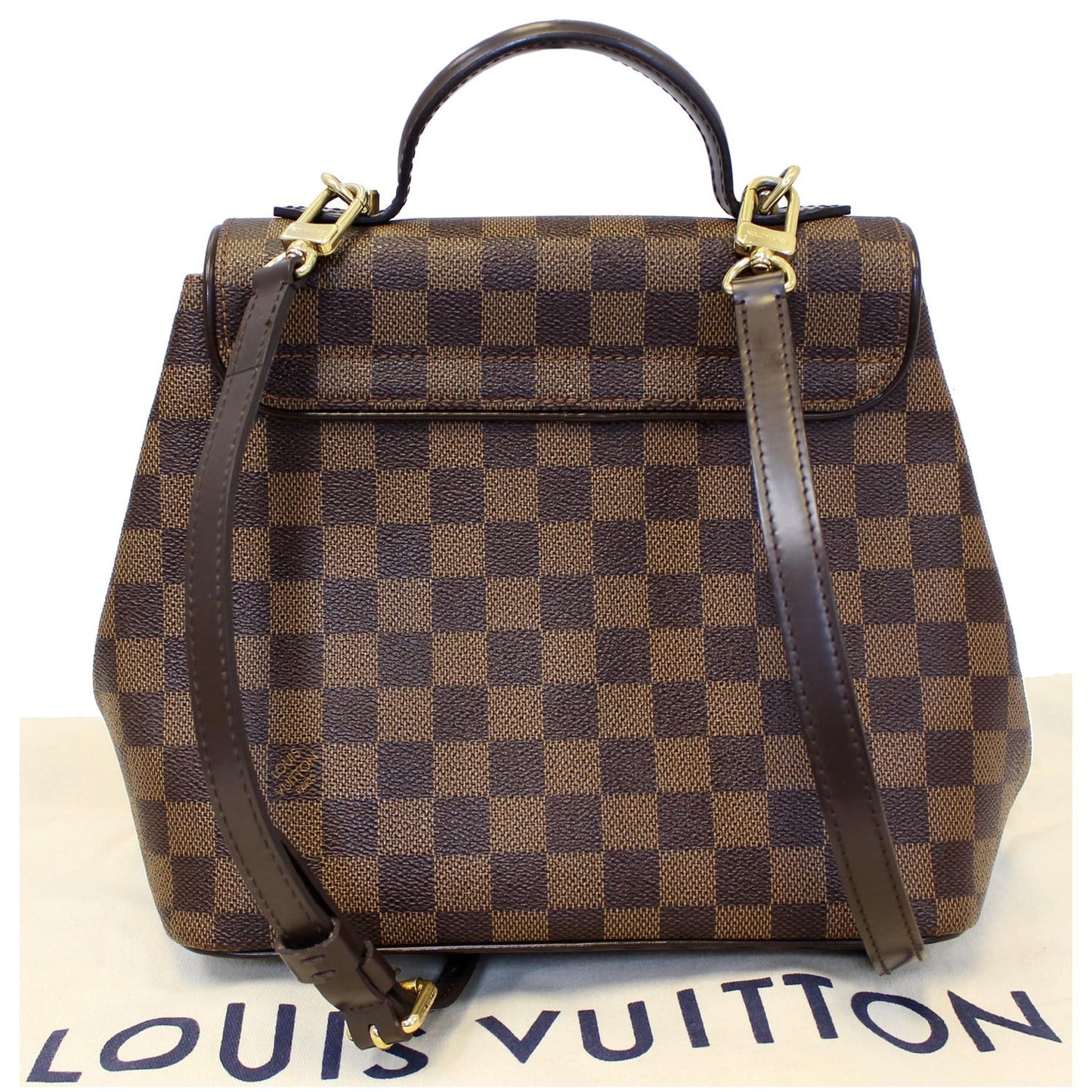 LOUIS VUITTON Bergamo PM Damier Ebene Shoulder Bag Brown