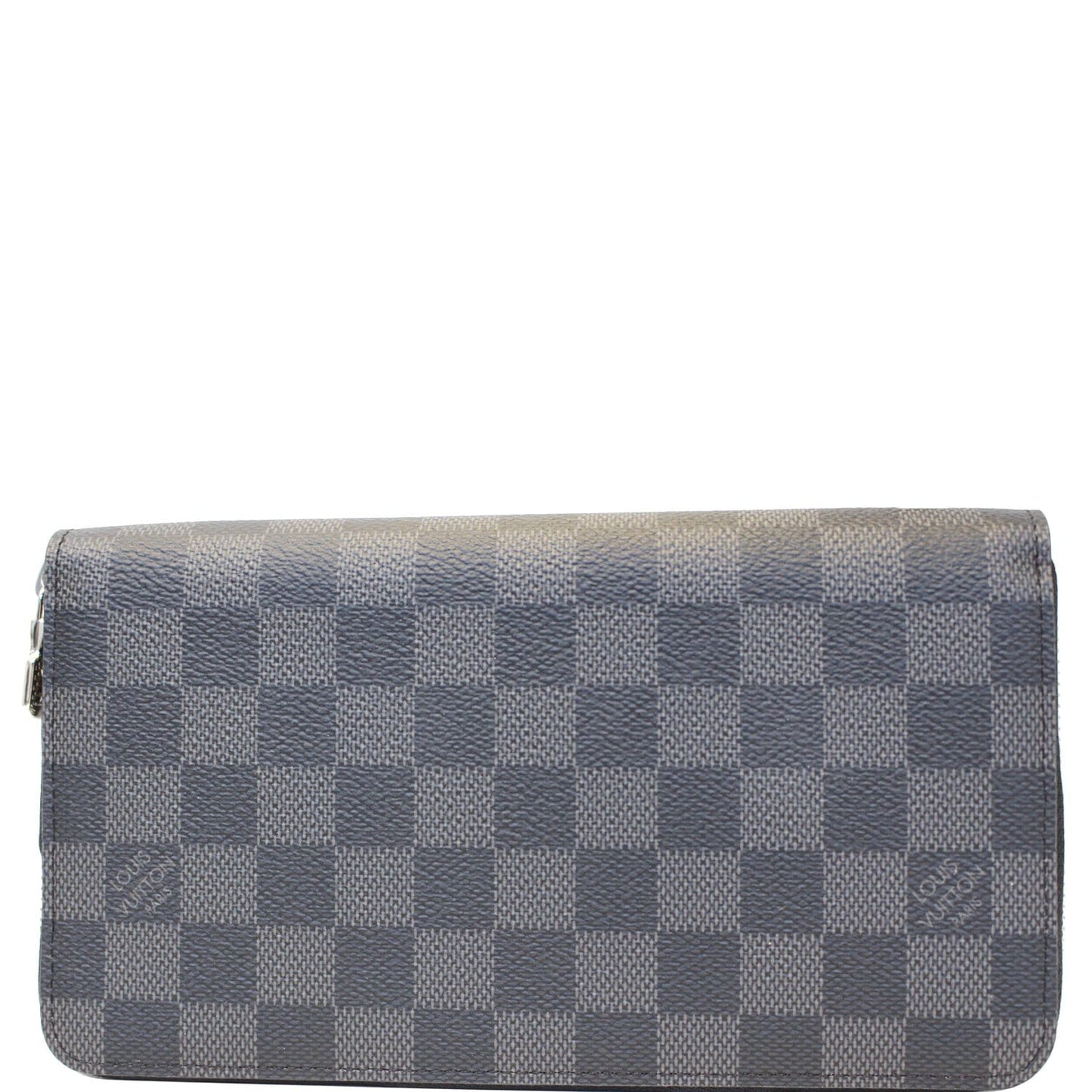 LOUIS VUITTON Zippy Organizer Damier Graphite Wallet Black