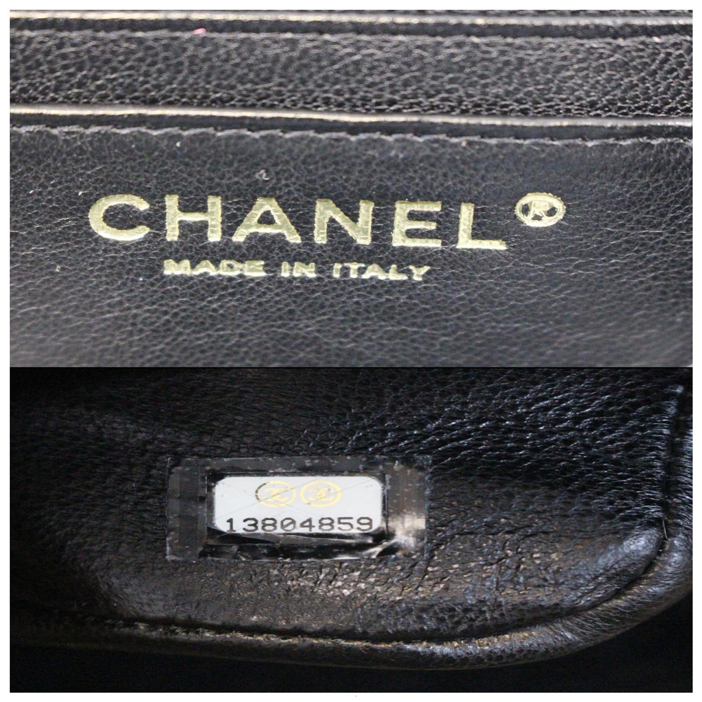 CHANEL Maxi Jumbo Classic Flap Caviar Leather Shoulder Bag Black