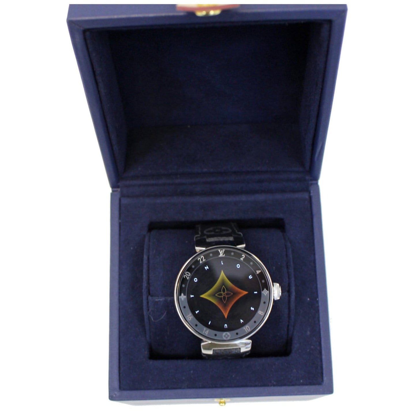 LOUIS VUITTON Tambour Horizon 42mm Monogram Eclipse Smartwatch Grey