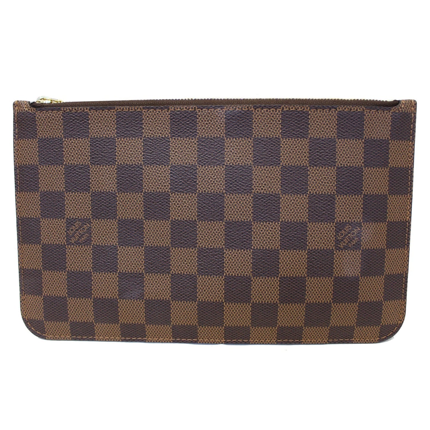 LOUIS VUITTON Pochette Wristlet Pouch Damier Ebene Neverfull MM/GM Brown