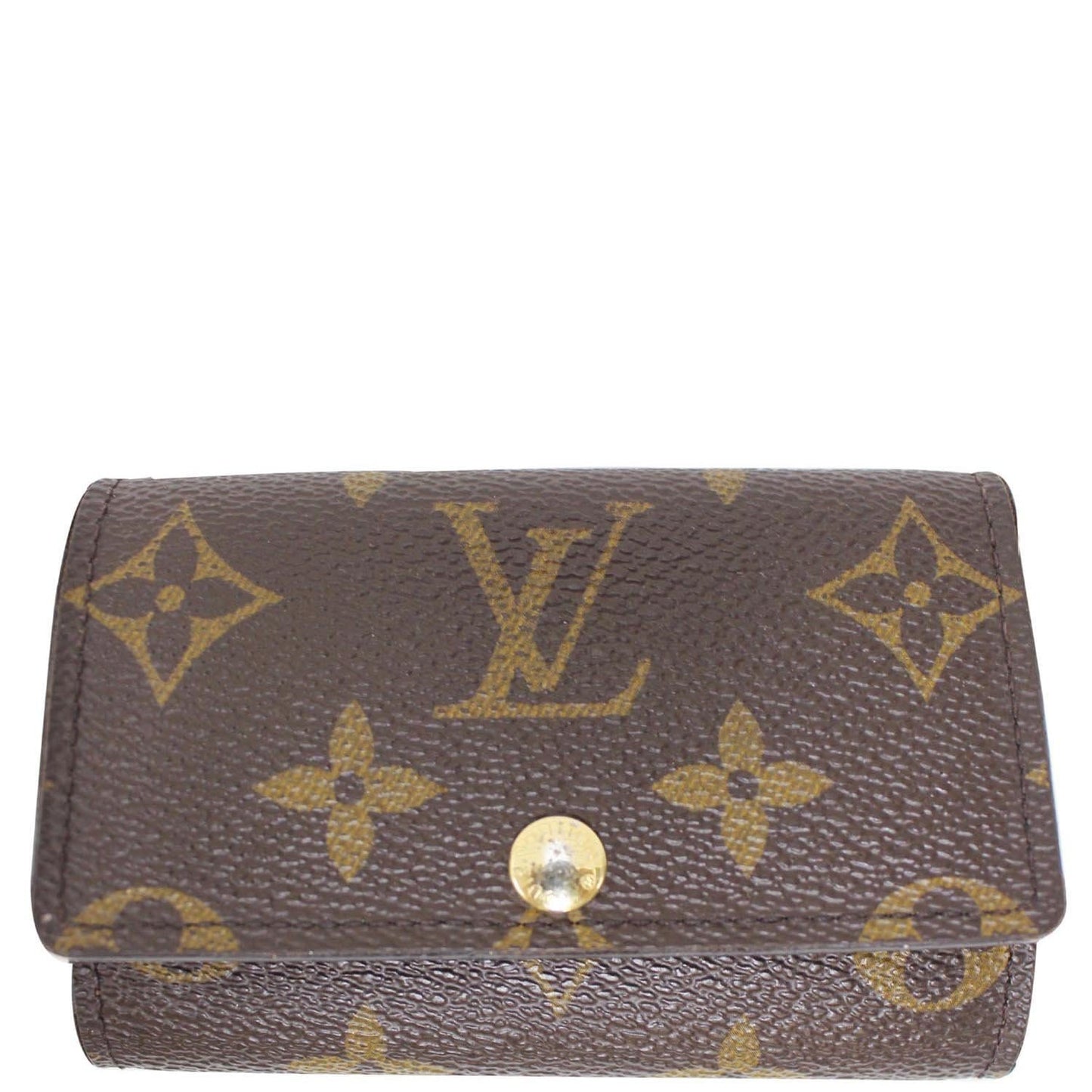 LOUIS VUITTON Monogram Canvas 6 Key Holder Brown