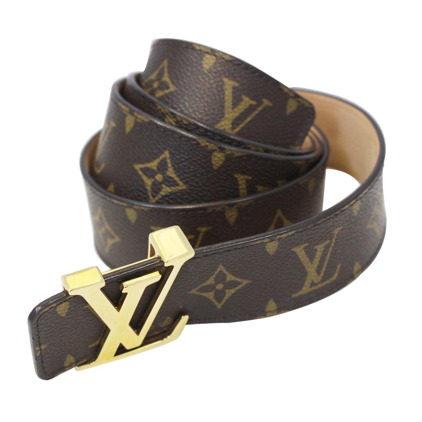 LOUIS VUITTON Monogram Canvas LV Initials Belt 110/44