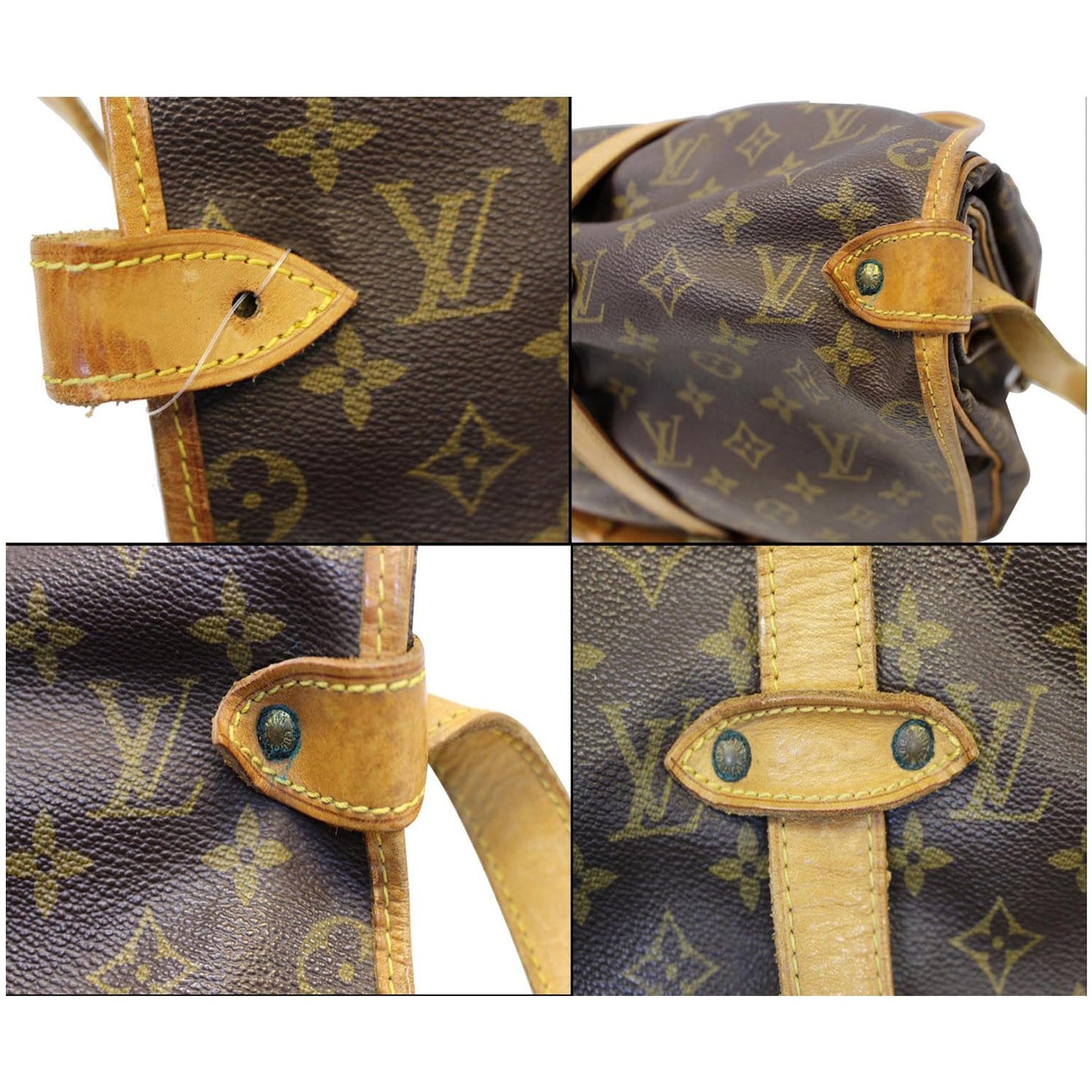 LOUIS VUITTON Saumur 35 Monogram Canvas Shoulder Bag