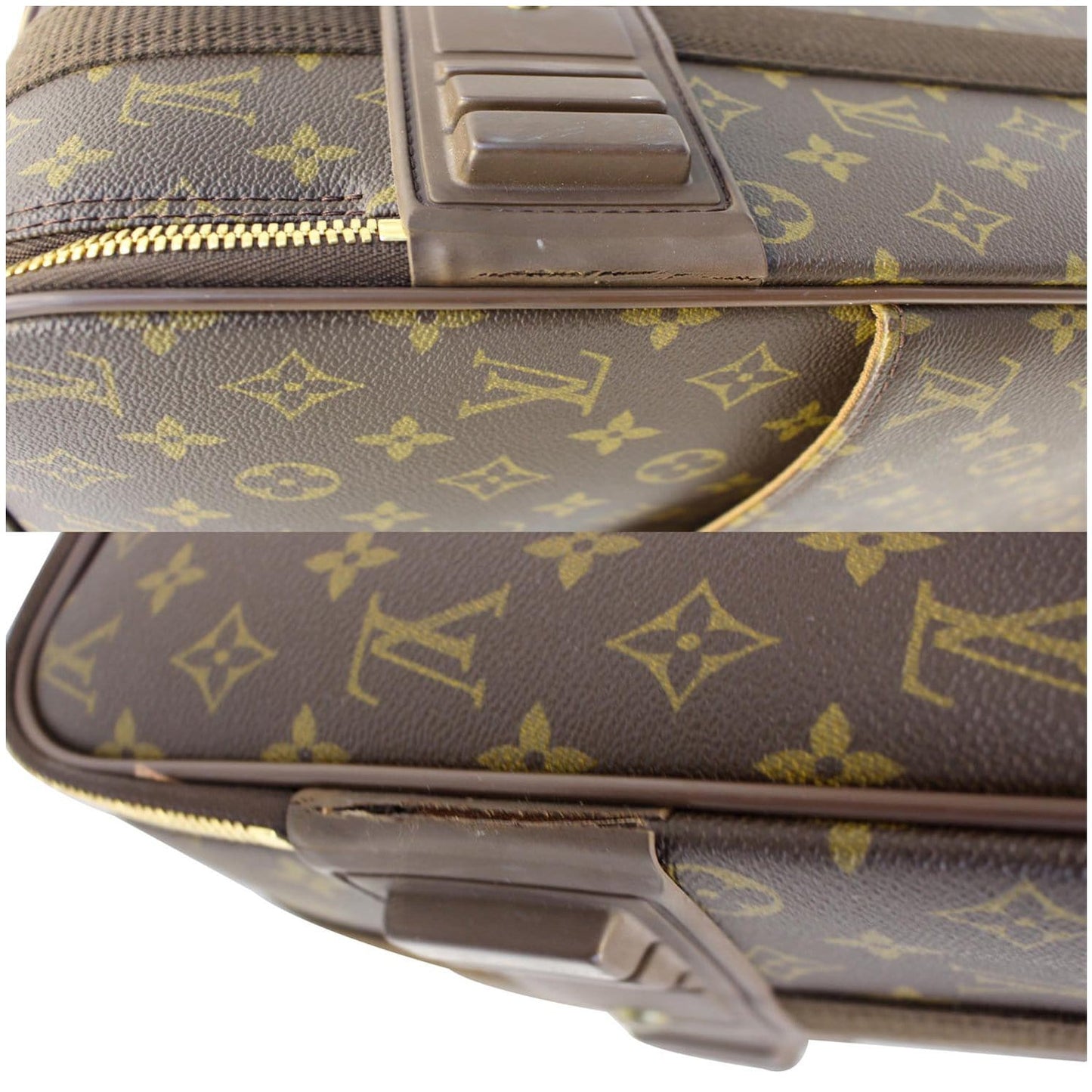 LOUIS VUITTON Pegase 55 Monogram Canvas Business Suitcase Travel Bag Brown - 15% OFF