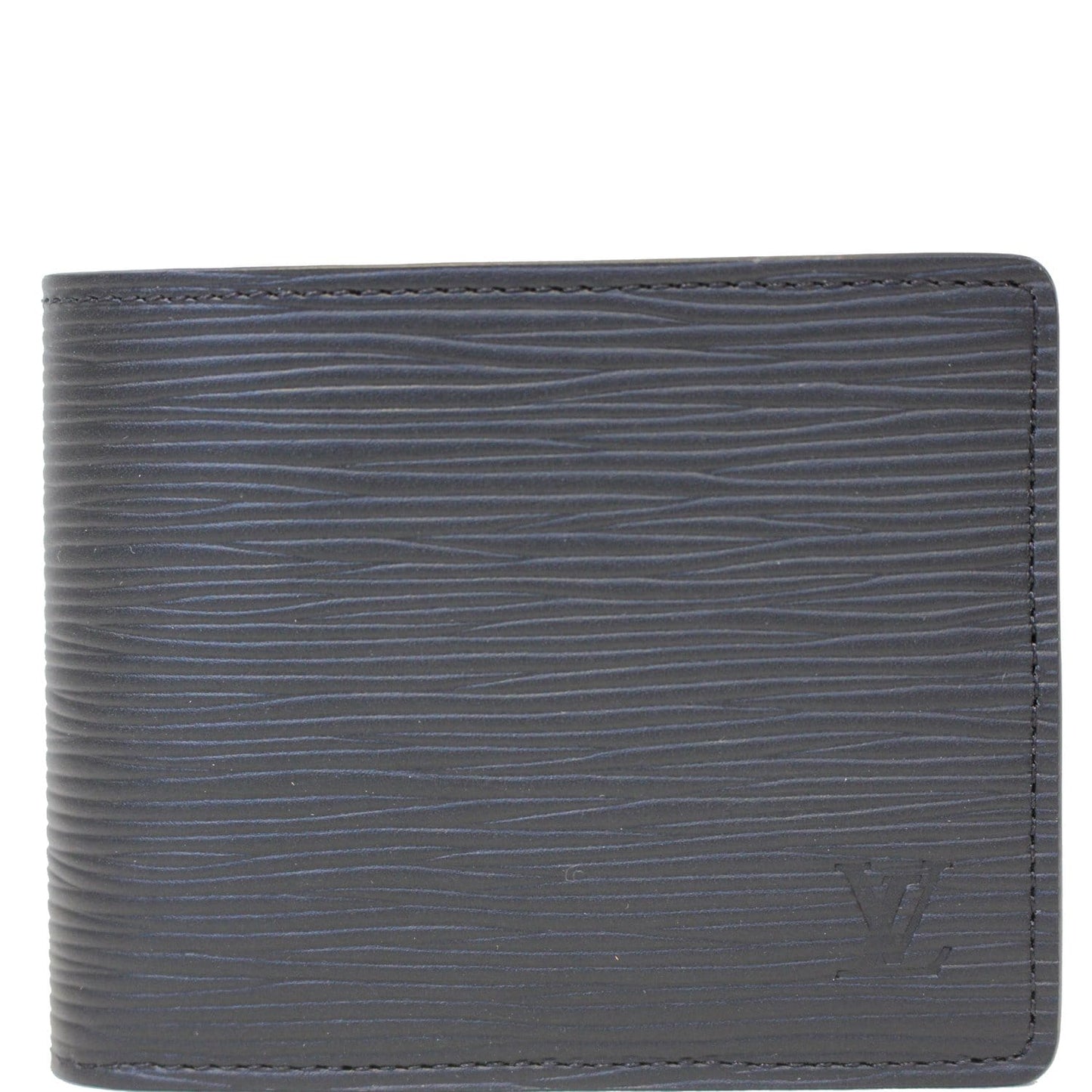 LOUIS VUITTON Slender Epi Leather Wallet Black