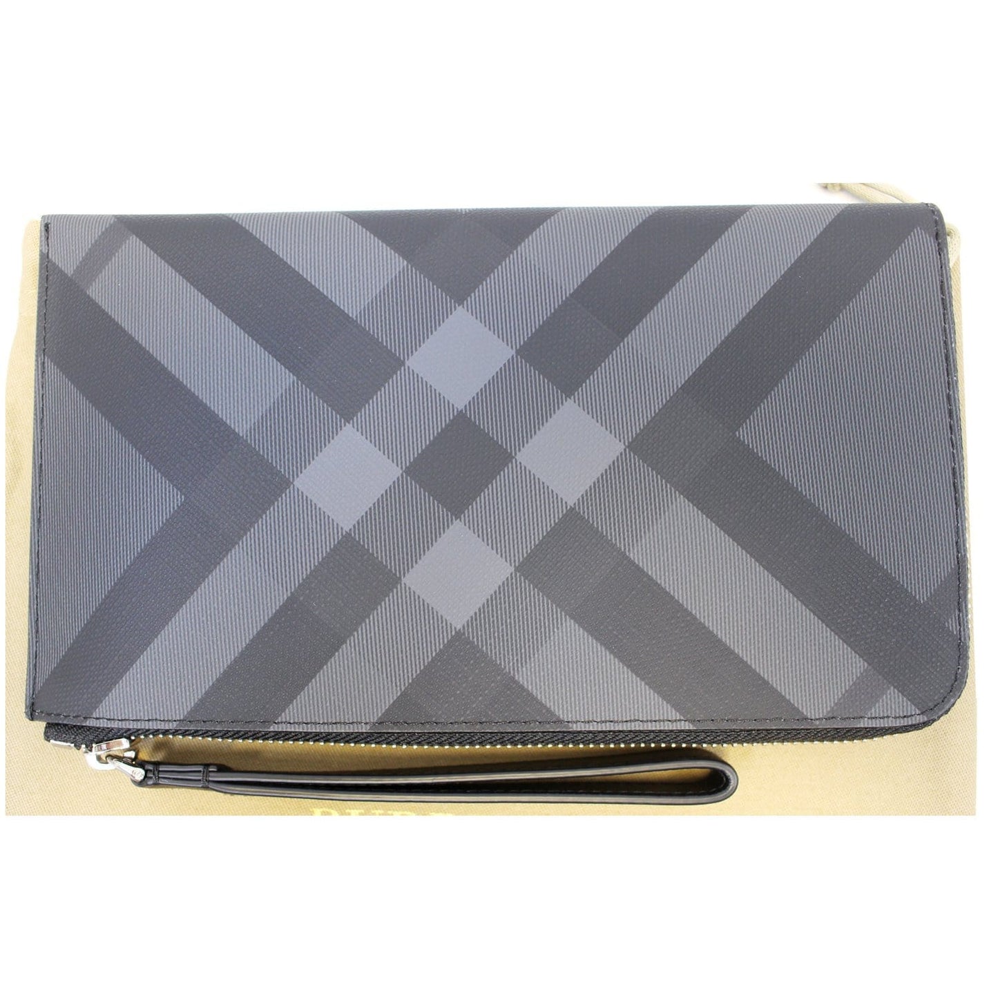 BURBERRY London Check Ziparound Wallet