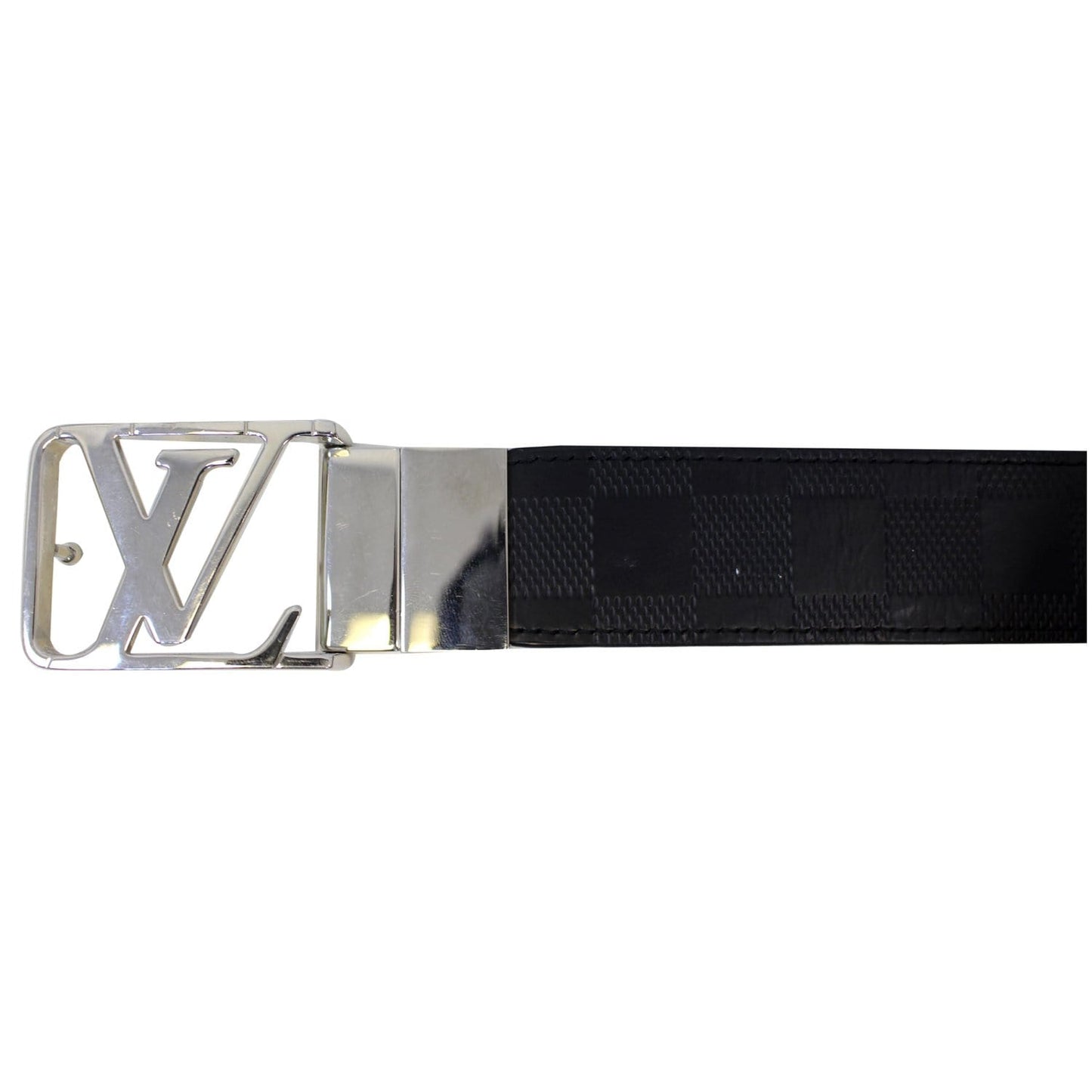 LOUIS VUITTON City Reversible Leather Belt Black 100/40
