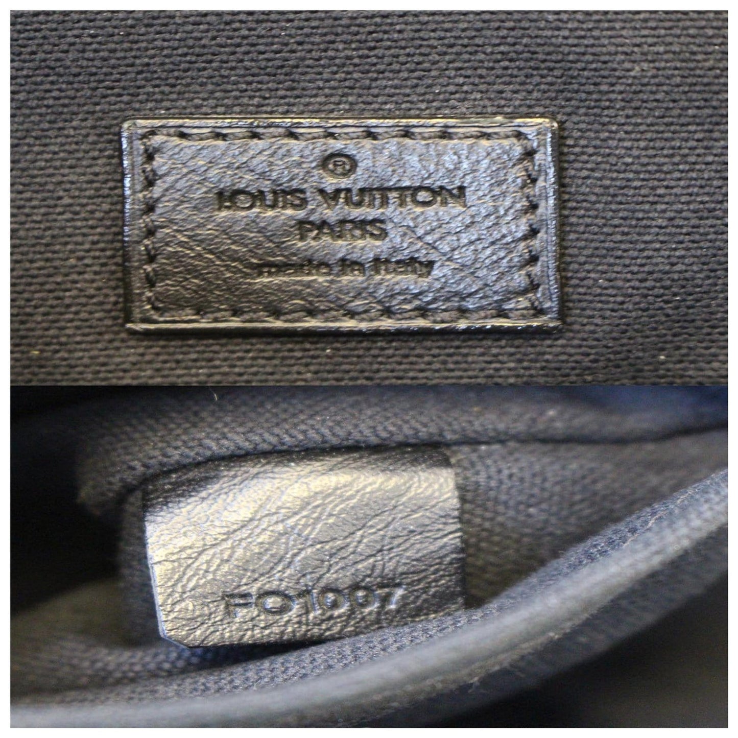 LOUIS VUITTON Motard Biker Monogram Satchel Bag Black