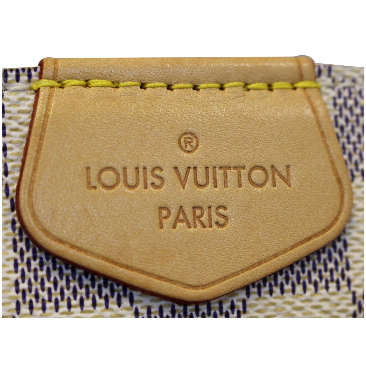 LOUIS VUITTON Graceful MM Damier Azur Shoulder Bag White