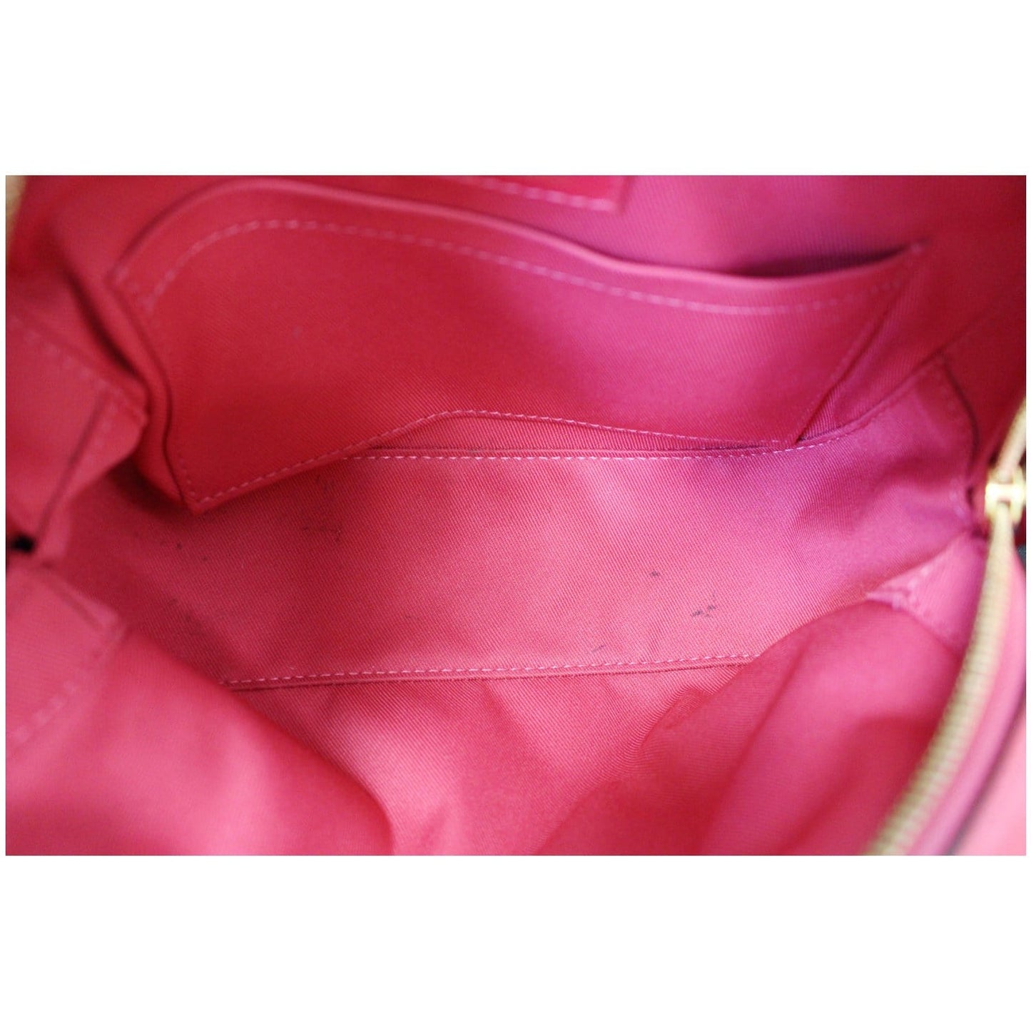 LOUIS VUITTON Saintonge Monogram Canvas Shoulder Bag Freesia