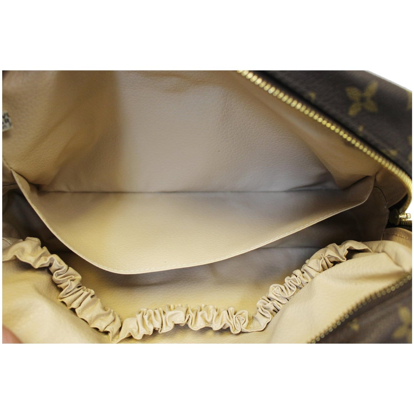 LOUIS VUITTON Trousse Toilette 28 Monogram Canvas Cosmetic Pouch Brown