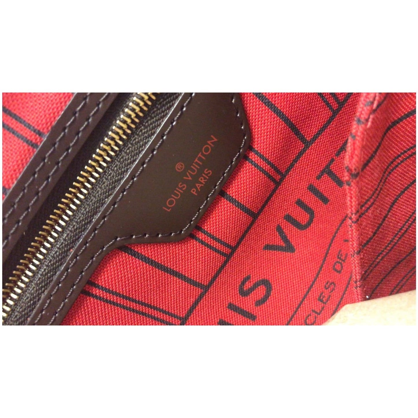 LOUIS VUITTON Neverfull GM Damier Ebene Tote Shoulder Bag