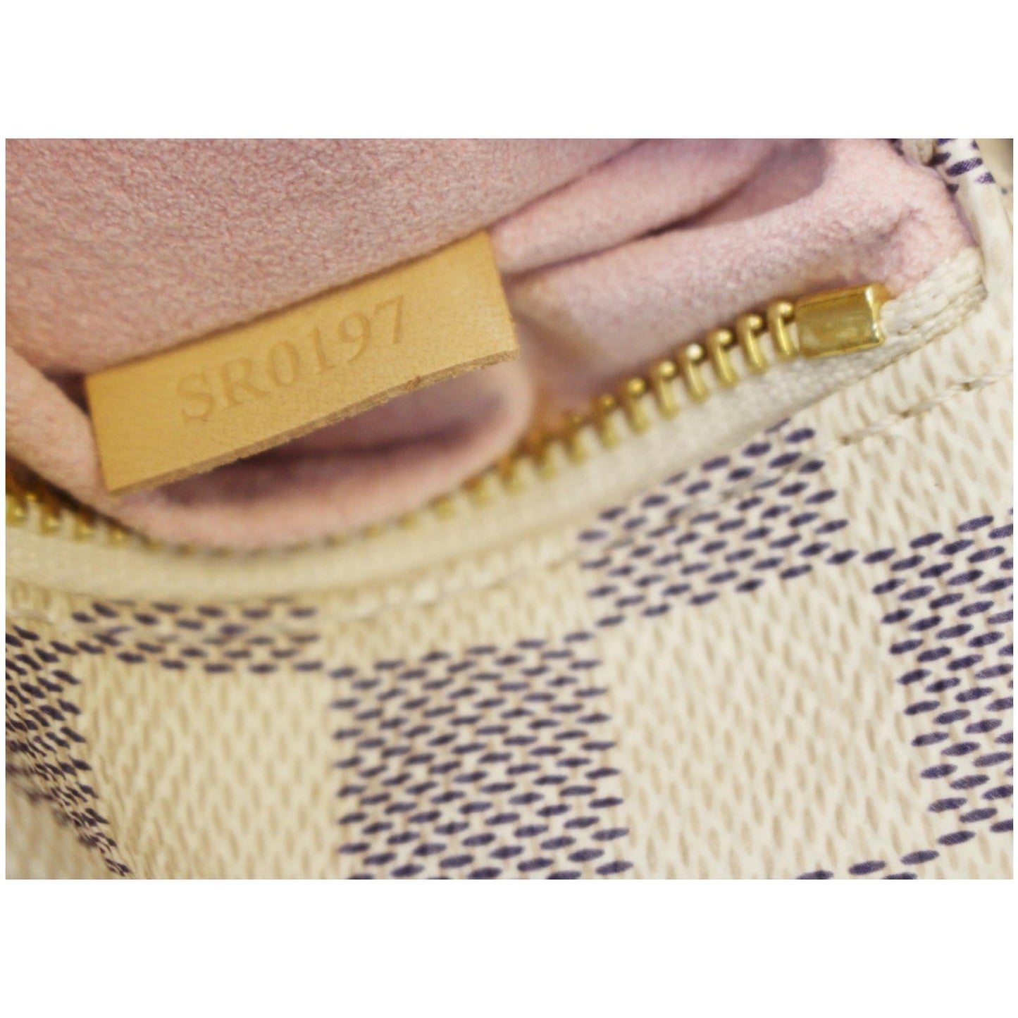 LOUIS VUITTON Sperone BB Damier Azur Backpack Bag White