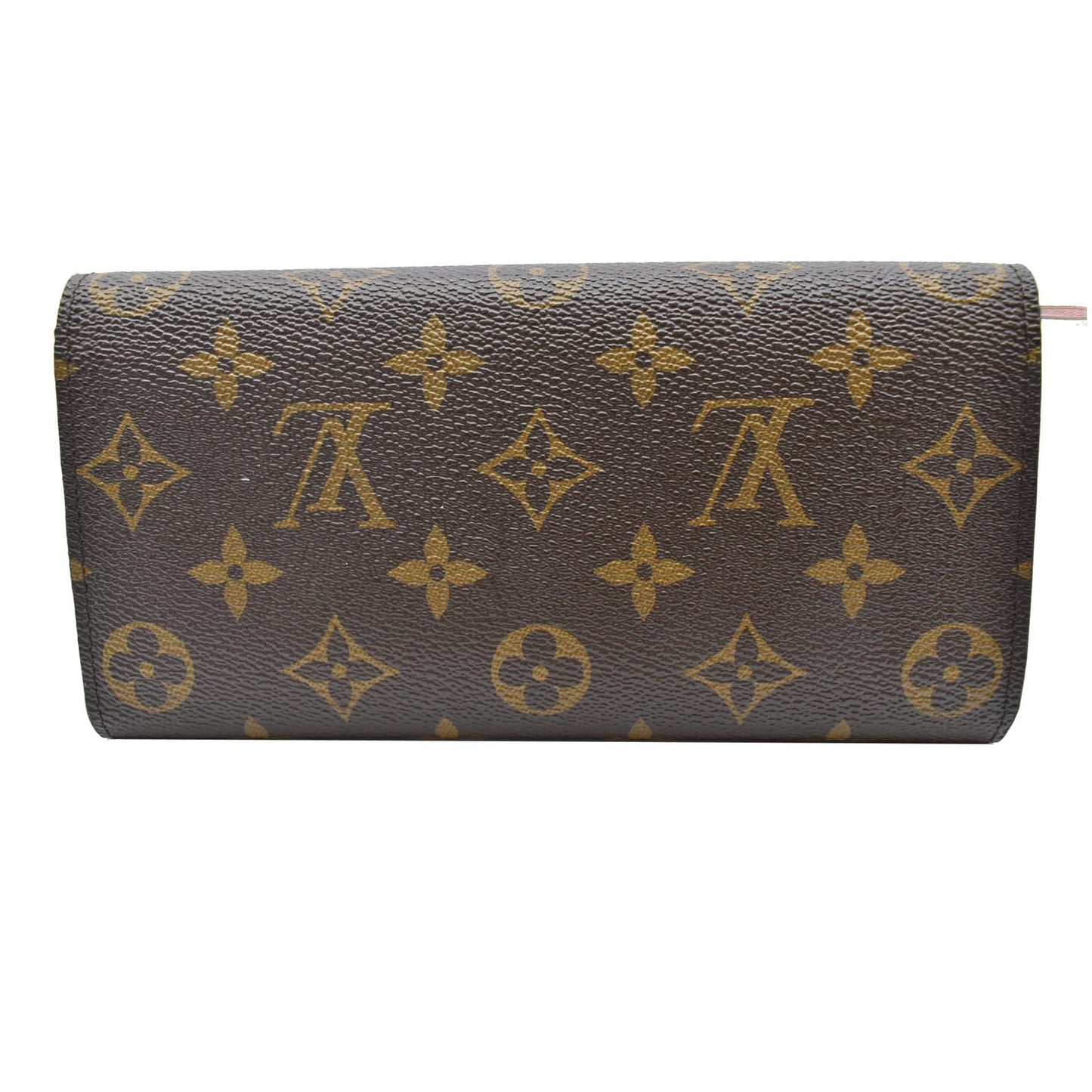 LOUIS VUITTON Emilie Monogram Canvas Wallet Rose Ballerine