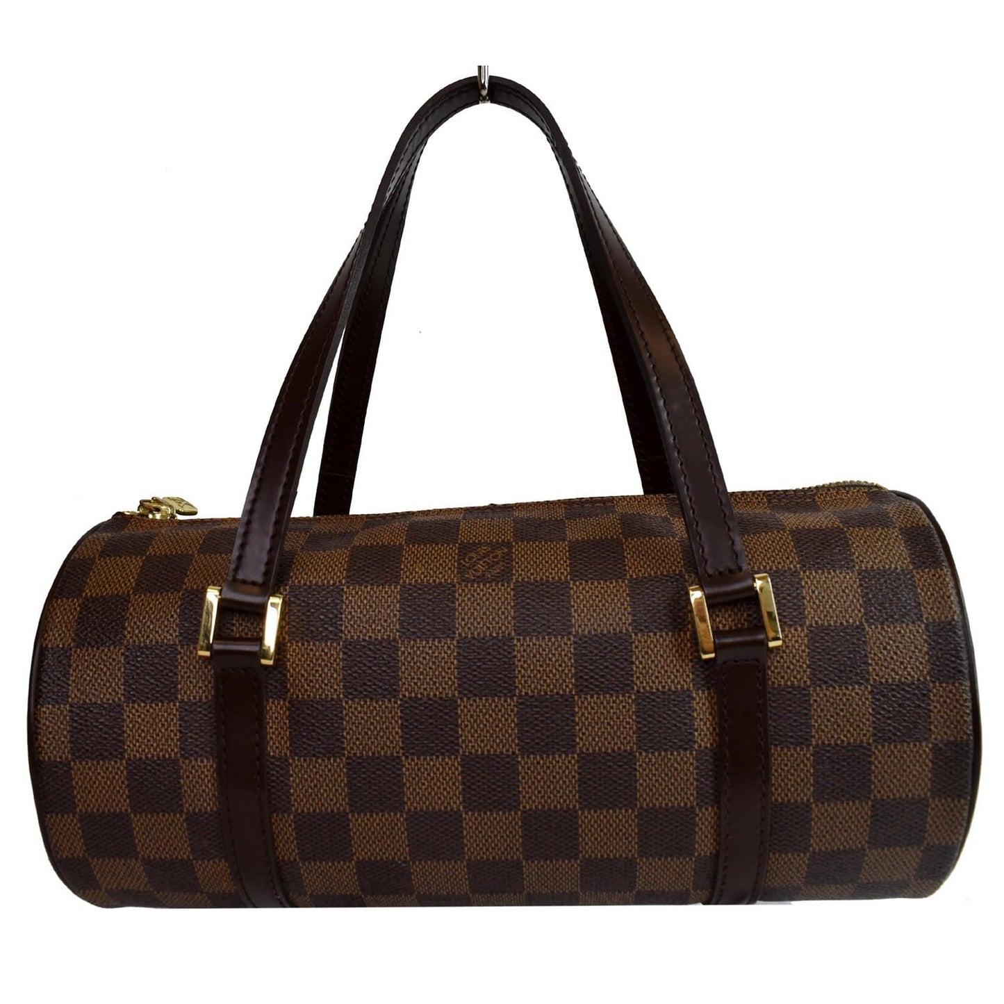 LOUIS VUITTON Papillon Damier Ebene Shoulder Bag Brown