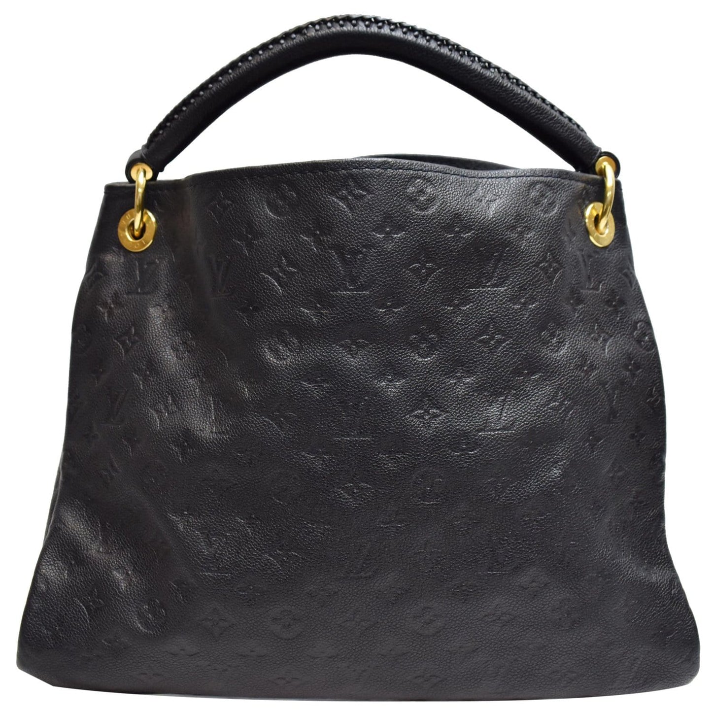 LOUIS VUITTON Artsy MM Empreinte Leather Shoulder Bag Black