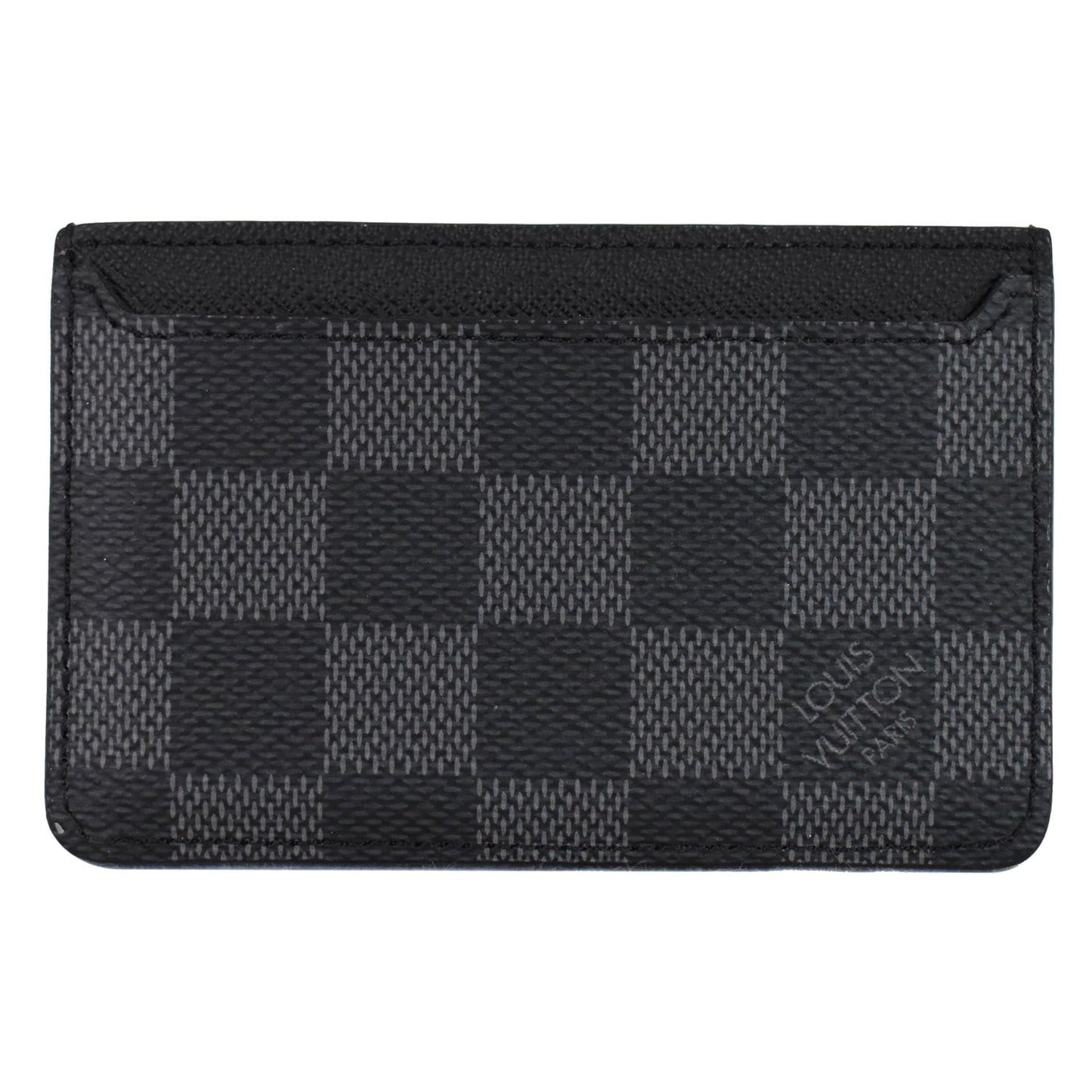 LOUIS VUITTON Neo Damier Graphite Card Holder Black