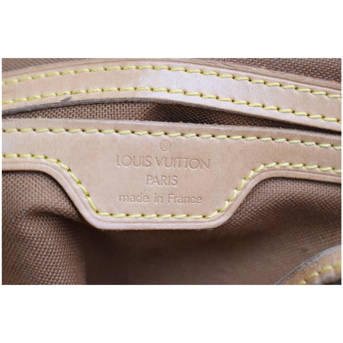 LOUIS VUITTON Montsouris GM Monogram Canvas Backpack Bag Brown