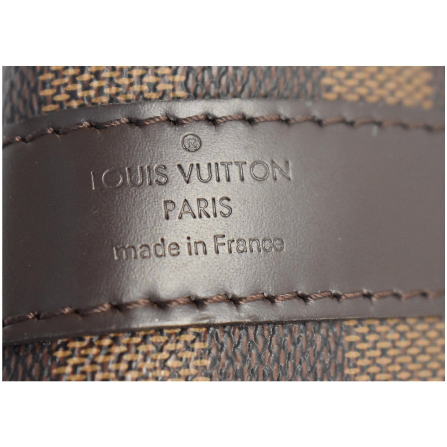 LOUIS VUITTON Keepall Bandouliere 55 Damier Ebene Travel Bag Brown
