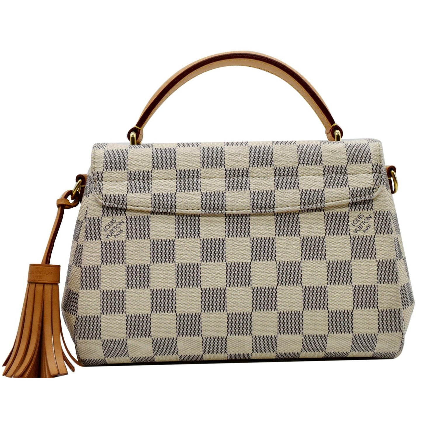 LOUIS VUITTON Croisette Damier Azur Shoulder Crossbody Bag White