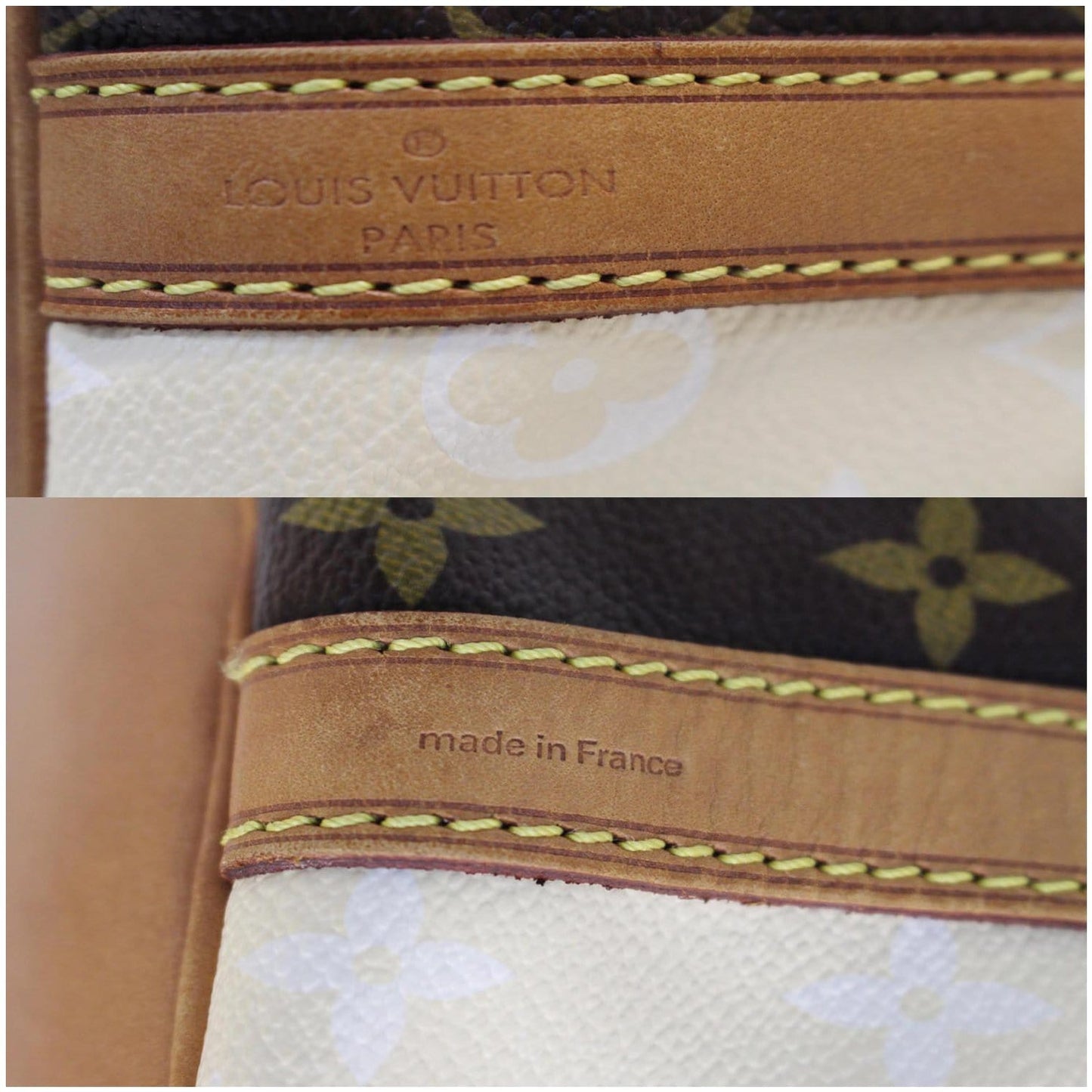 LOUIS VUITTON Petit Noe Monogram Rayures Shoulder Bag Brown