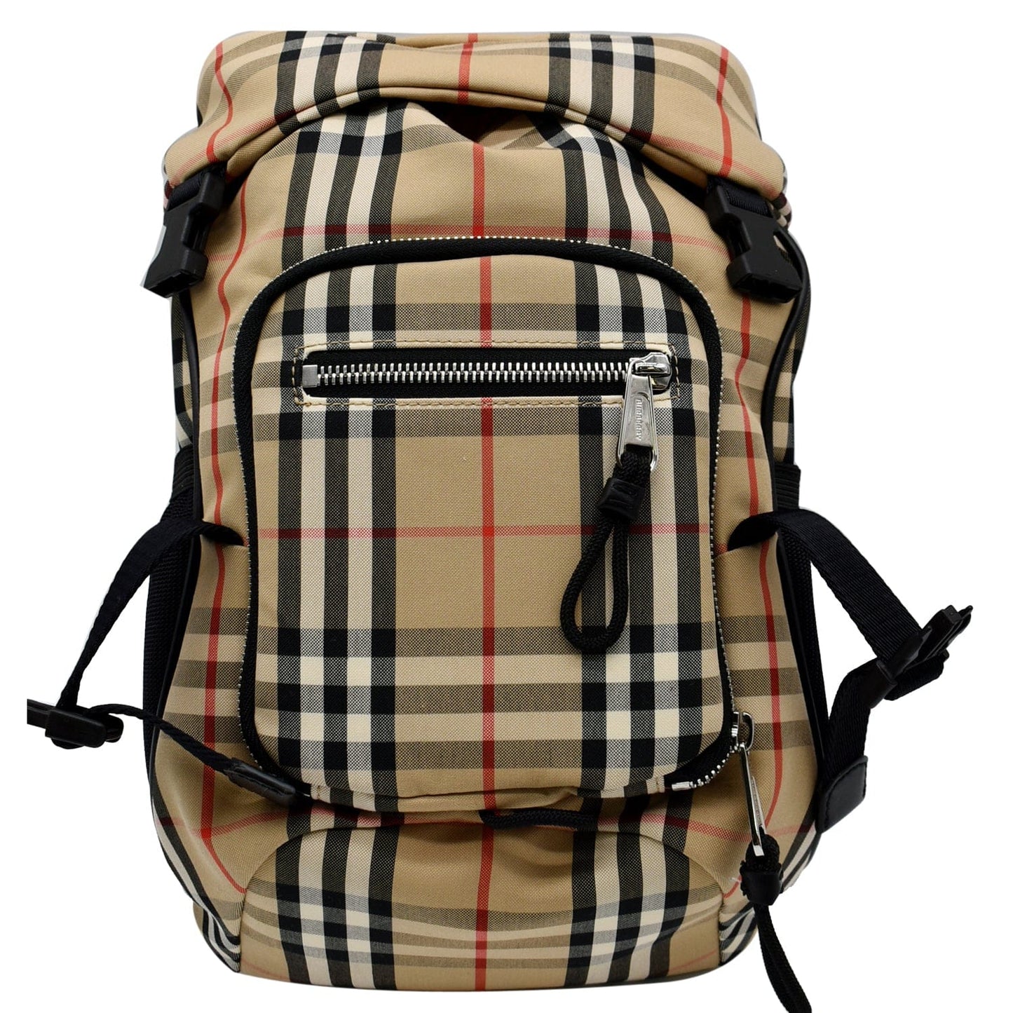 BURBERRY Vintage Leo Check Nylon Belt Pack Beige
