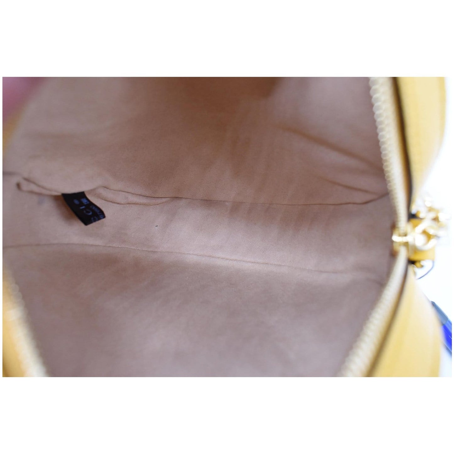 GUCCI Ophidia Mini Flora GG Round Supreme Monogram Web Crossbody Bag Yellow 550618