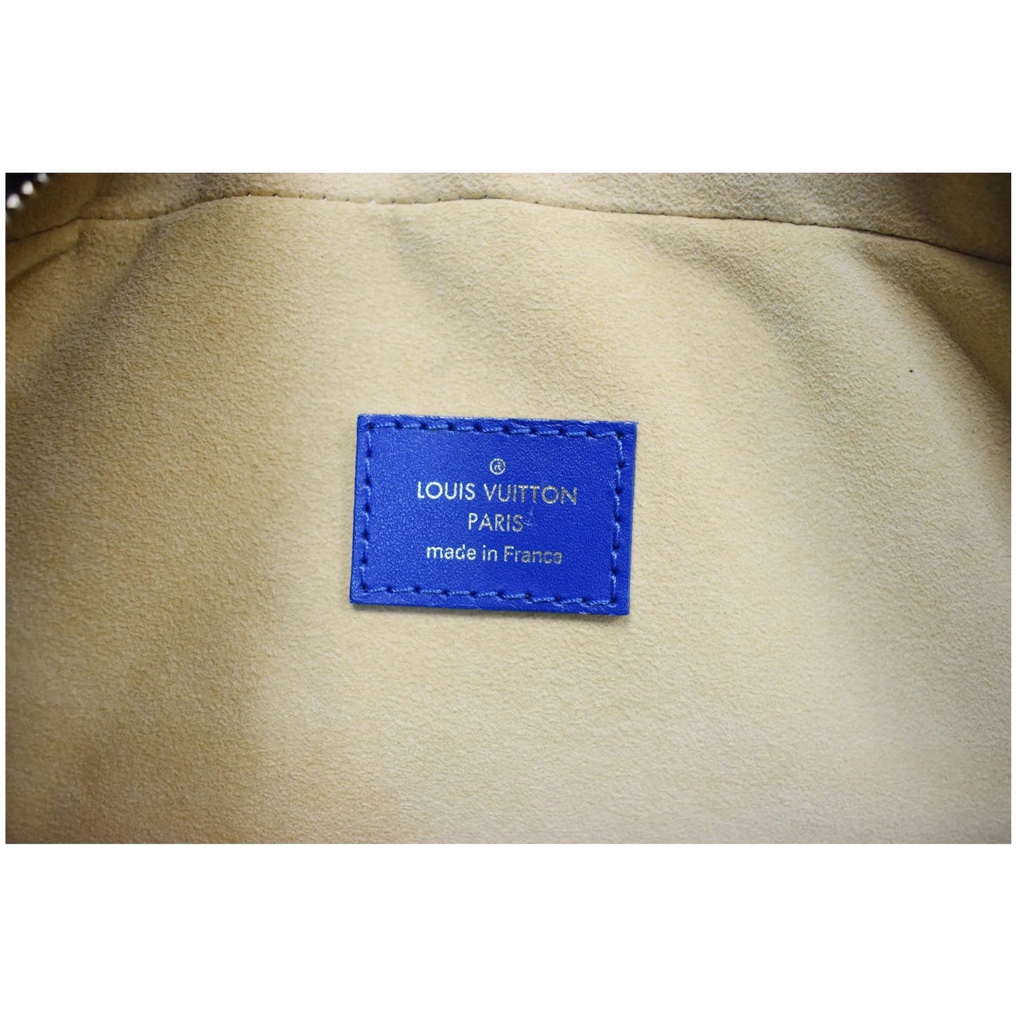 LOUIS VUITTON Dora MM Monogram Canvas Shoulder Bag Blue