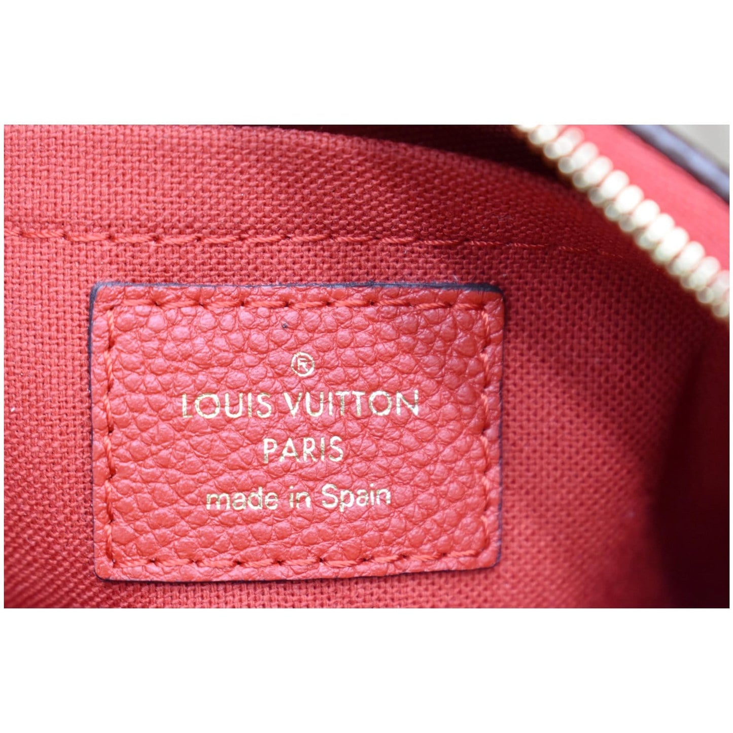 LOUIS VUITTON Pallas Monogram Canvas Clutch Crossbody Bag Cherry
