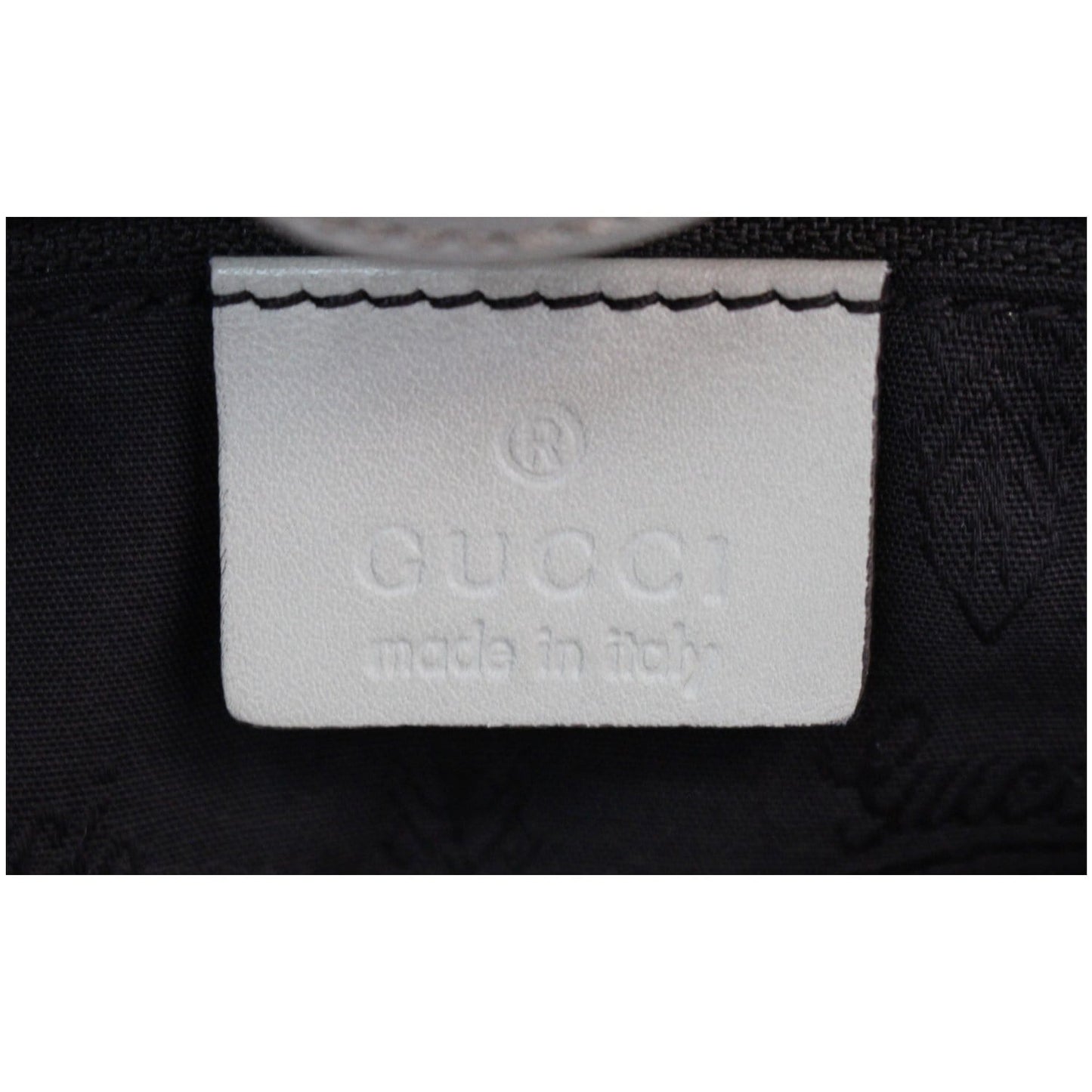 GUCCI Sukey Medium Guccissima Leather Tote Bag White 211944