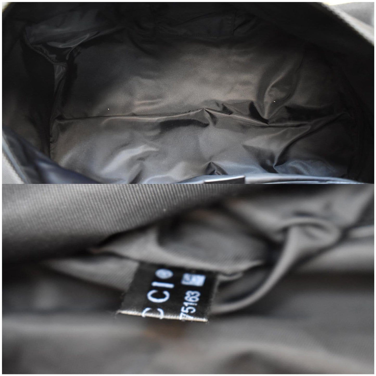 GUCCI Techno Canvas Duffle Travel Bag Black 450983