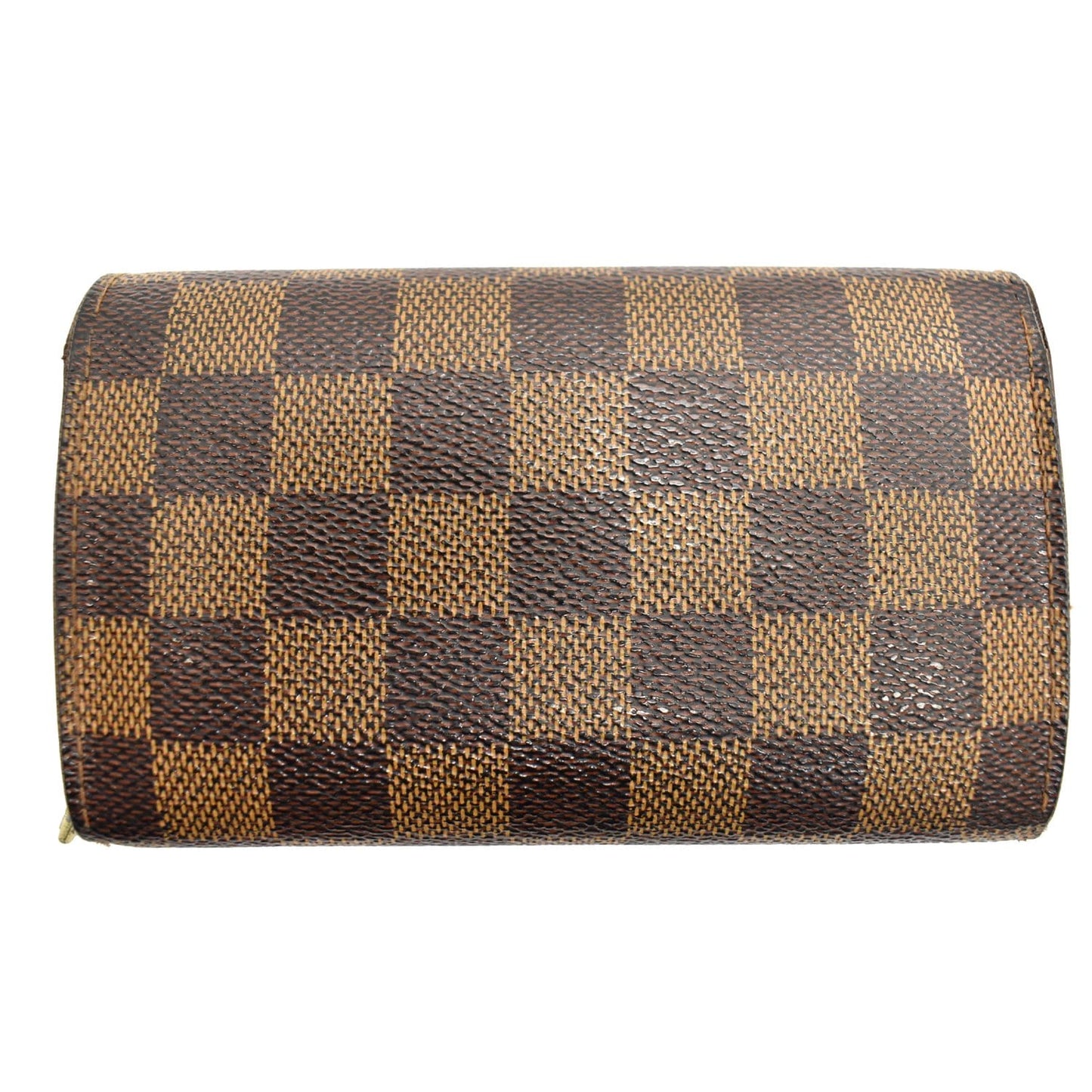 LOUIS VUITTON Porte Monnaie Damier Ebene Billets Tresor Wallet Brown